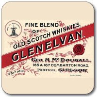 Untersetzer Whisky Label Glenelvan