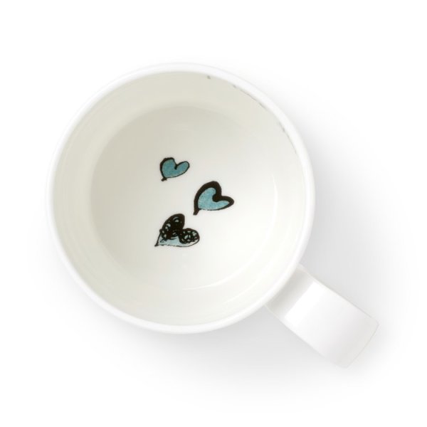 Kaffeebecher Fine Bone China Anna Wright "I Love You" Made in England