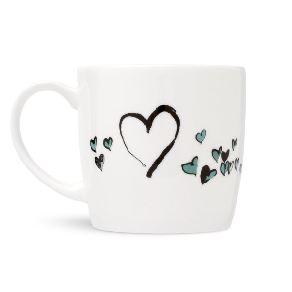 Kaffeebecher Fine Bone China Anna Wright "I Love You" Made in England