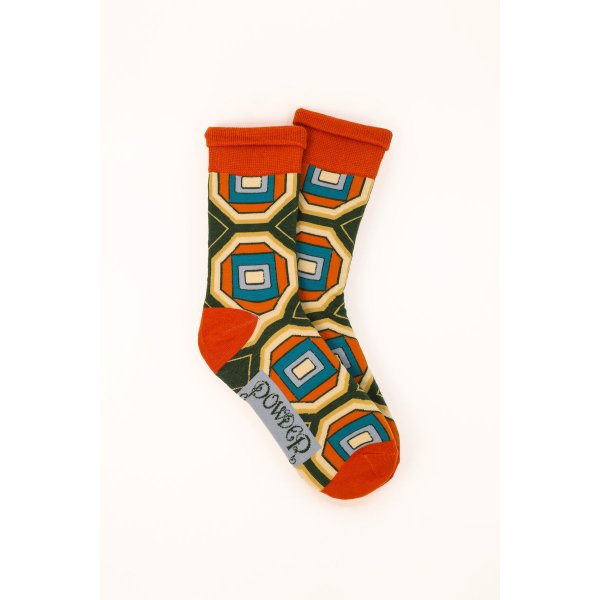 POWDER Herren Socken Geometric Jewel Fern