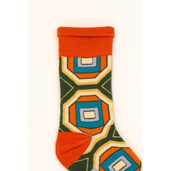 POWDER Herren Socken Geometric Jewel Fern