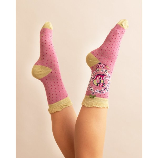 POWDER Damen Socken Alphabet D