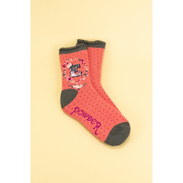 POWDER Damen Socken Alphabet E