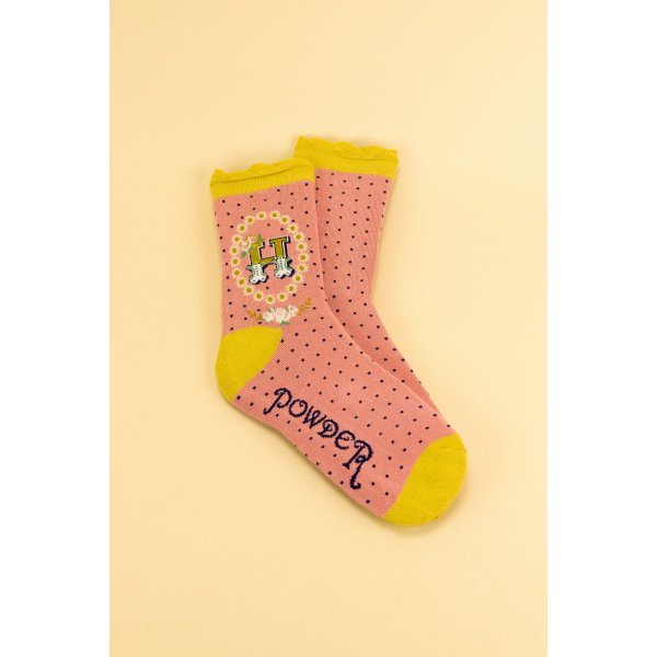 POWDER Damen Socken Alphabet H