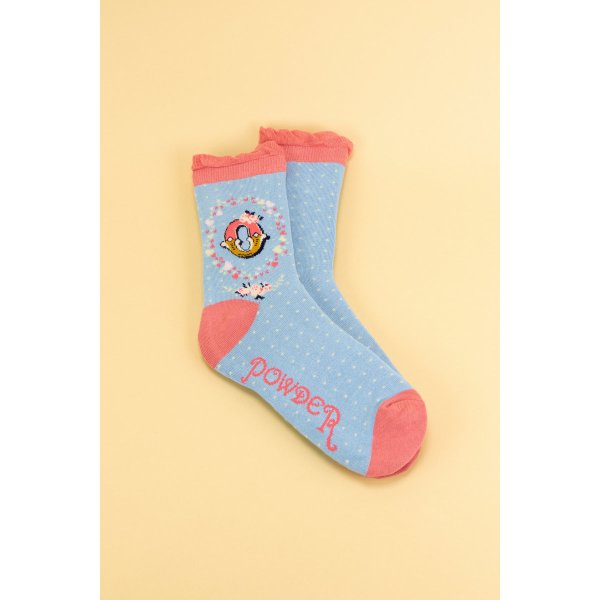 POWDER Damen Socken Alphabet O