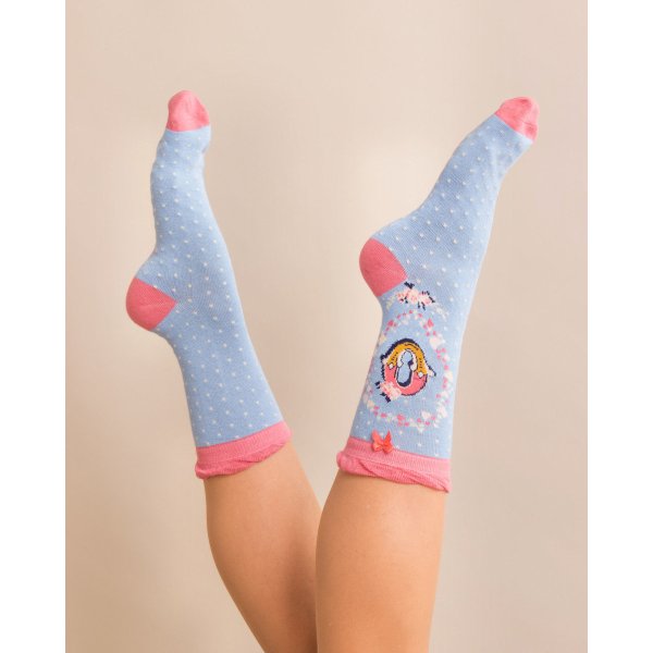 POWDER Damen Socken Alphabet O