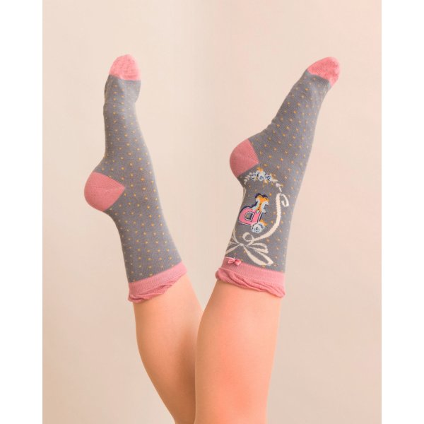 POWDER Damen Socken Alphabet P