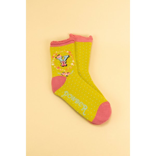 POWDER Damen Socken Alphabet Y