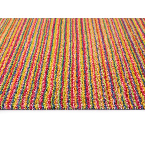 Hug Rug Plain Range Runner Fußmatte aus England Candy Bright 80*150 Streifen Vertikal