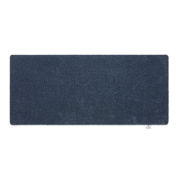 Hug Rug Plain Range Runner Fußmatte aus England Indigo 65x150cm